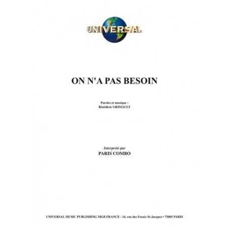 ON N'A PAS BESOIN