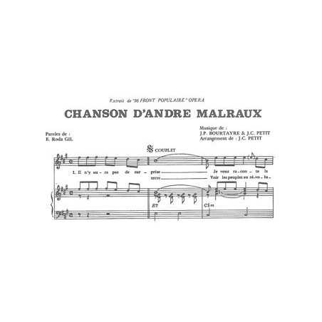 CHANSON D'ANDRÉ MALRAUX