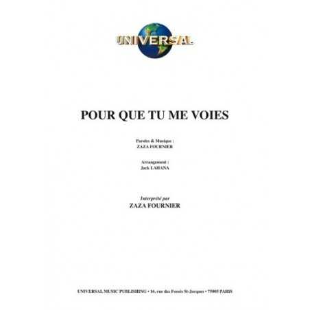 POUR QUE TU ME VOIES