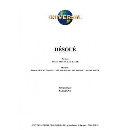 DÉSOLÉ