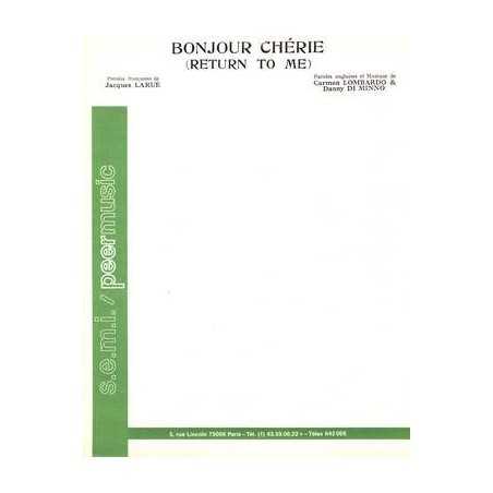 BONJOUR CHÉRIE (RETURN TO ME)