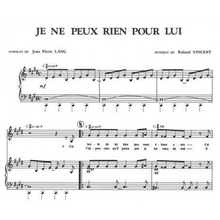 JE NE PEUX RIEN POUR LUI
