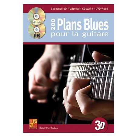 200 PLANS BLUES POUR LA GUITARE EN 3D (+CD+DVD)