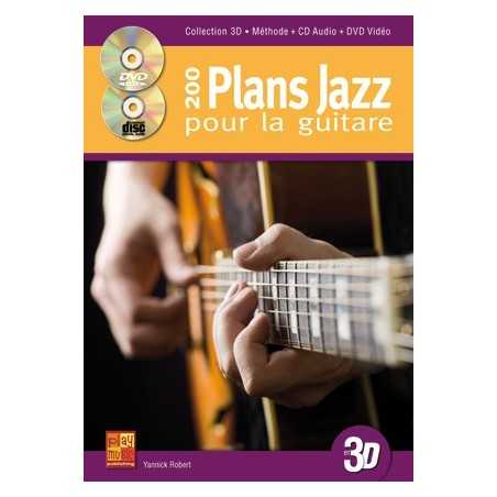 200 PLANS JAZZ POUR LA GUITARE EN 3D (+CD+DVD)