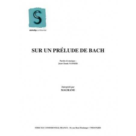 SUR UN PRÉLUDE DE BACH