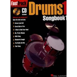 FAST TRACK DRUMS 1 SONGBOOK (+ CD)