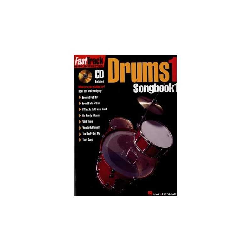 FAST TRACK DRUMS 1 SONGBOOK (+ CD)
