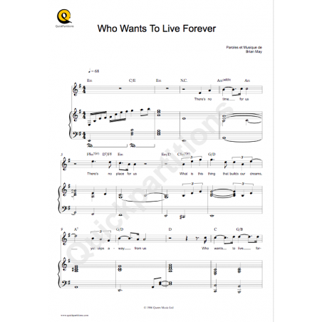 WHO WANTS TO LIVE FOREVER