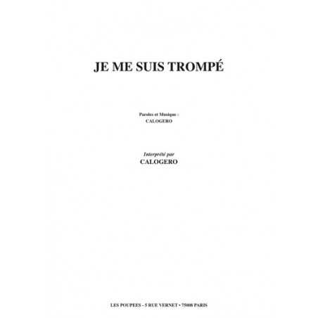 JE ME SUIS TROMPÉ