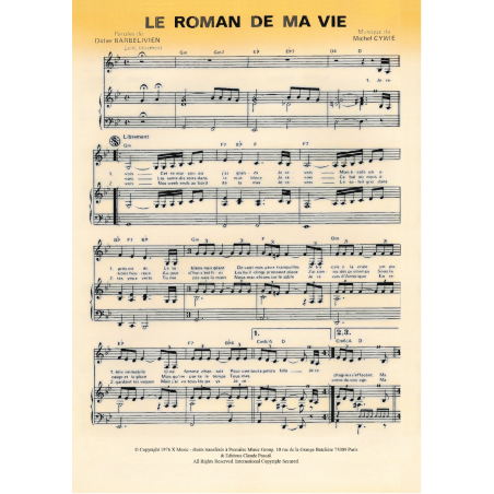 LE ROMAN DE MA VIE