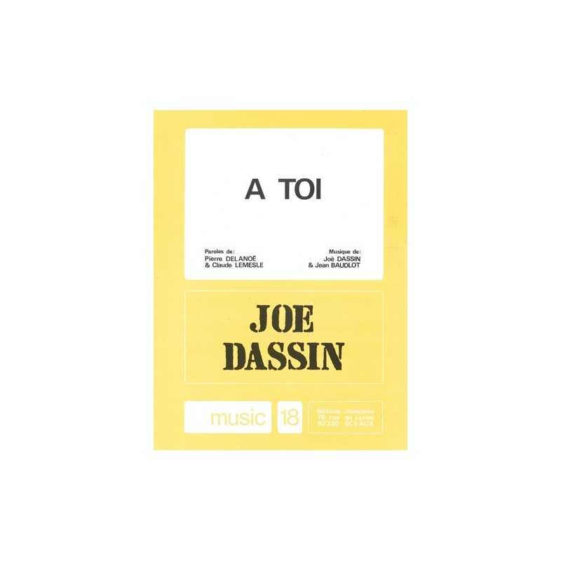 Sheet music A TOI Joe Dassin