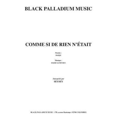 COMME SI DE RIEN N’ÉTAIT