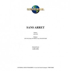 Sheet music SANS ARRÊT LOUANE pdf