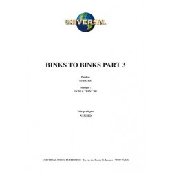 Sheetmusic BINKS TO BINKS PART 3 Ninho