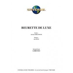 Sheetmusic BEURETTE DE LUXE Lorenzo
