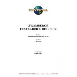 Sheetmusic J’GAMBERGE Lorenzo