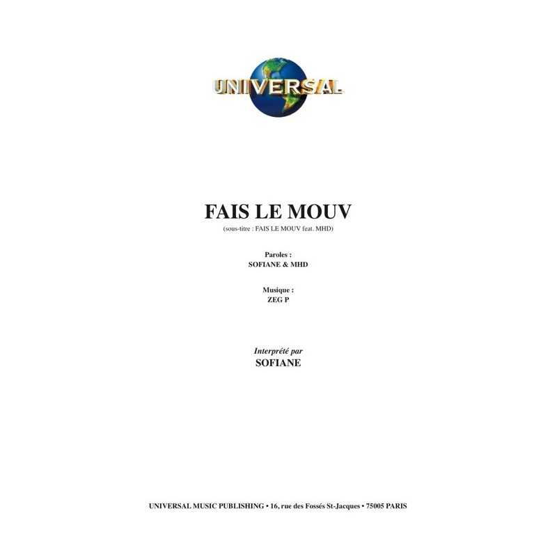 Partition FAIS LE MOUV Sofiane
