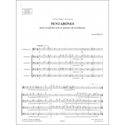 Sheetmusic PENTABONES Pascal Proust