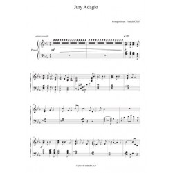 Sheetmusic JURY ADAGIO Franck Ciup