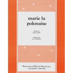 Sheetmusic MARIE LA POLONAISE Serge Lama