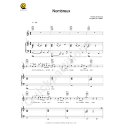 nombreux angèle sheetmusic