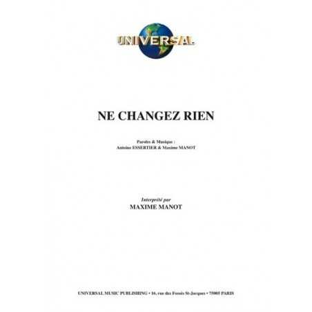 NE CHANGEZ RIEN