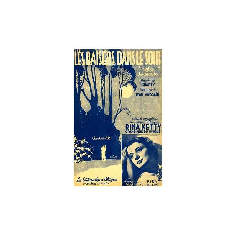 Sheet music LES BAISERS DANS LE SOIR Rina Ketty