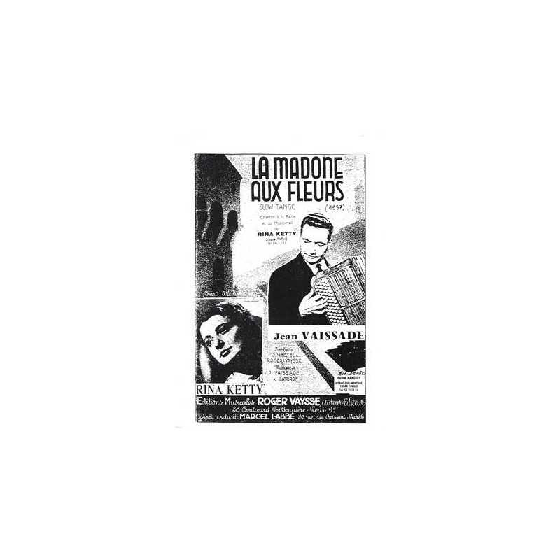 Sheet music LA MADONE AUX FLEURS Rina Ketty