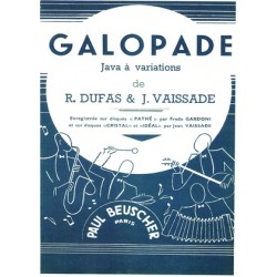 Sheet music GALOPADE Jean Vaissade