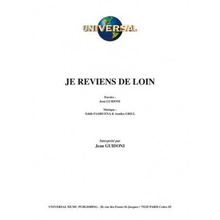 JE REVIENS DE LOIN