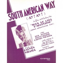 Partition AY ! AY ! (SOUTH AMERICAN WAY) Carmen MIRANDA