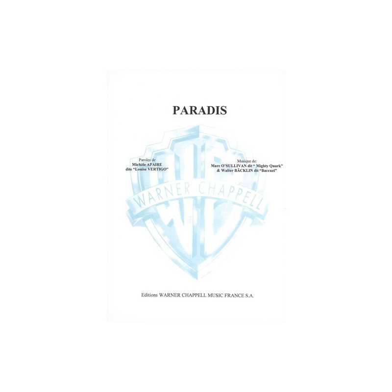 Partition PARADIS BACCUZI
