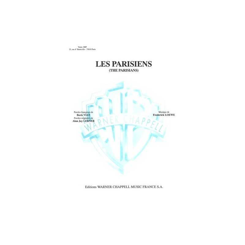 Partition LES PARISIENS (THE PARISAINS) MARIE FRANCE