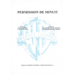 Partition PERMISSION DE MINUIT SWEET GENERATION