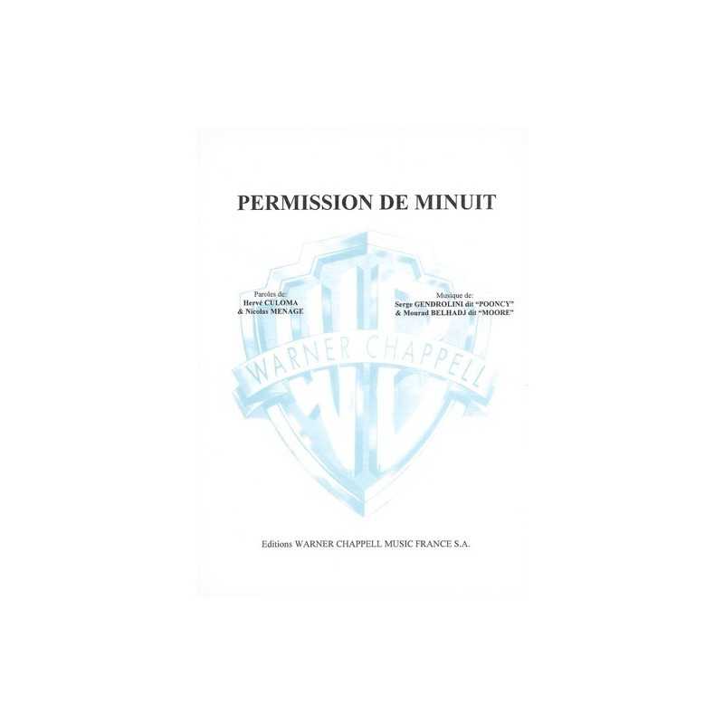 Partition PERMISSION DE MINUIT SWEET GENERATION