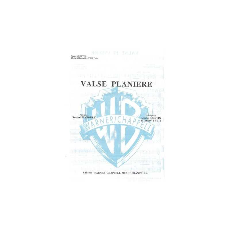 Partition VALSE PLANIÈRE Altero BETTI