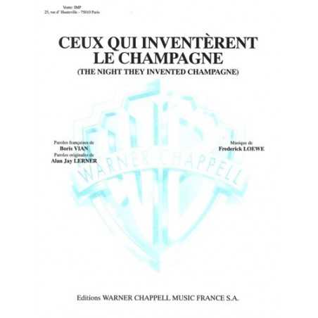 CEUX QUI INVENTÈRENT LE CHAMPAGNE