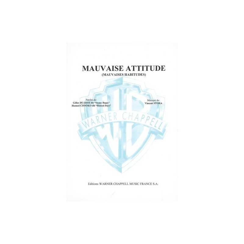 Partition MAUVAISE ATTITUDE (MAUVAISES HABITUDES) Stomy BUGSY