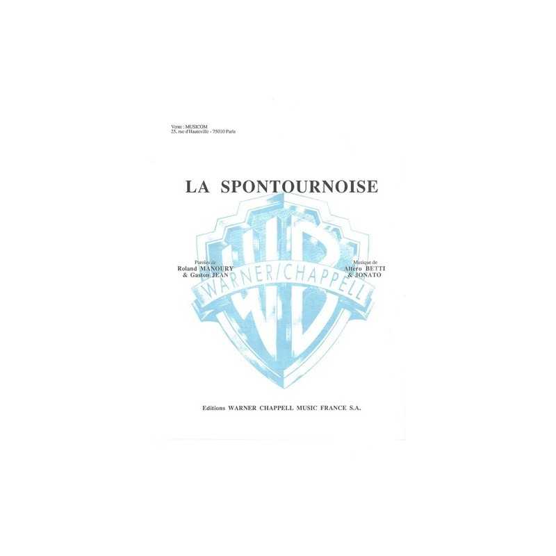 Partition LA SPONTOURNOISE Altero BETTI