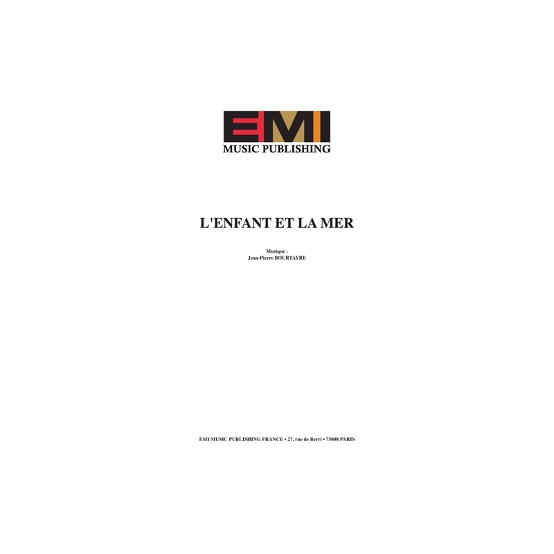 Sheet music L'ENFANT ET LA MER Eve BRENNER