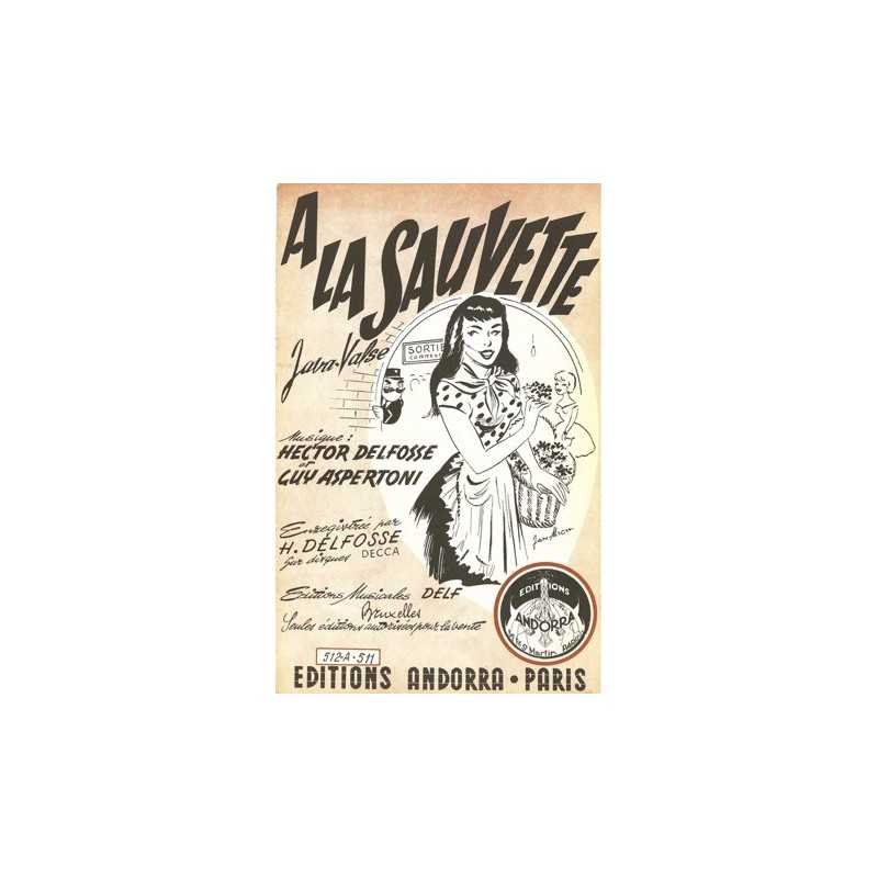 Partition A LA SAUVETTE Hector DELFOSSE