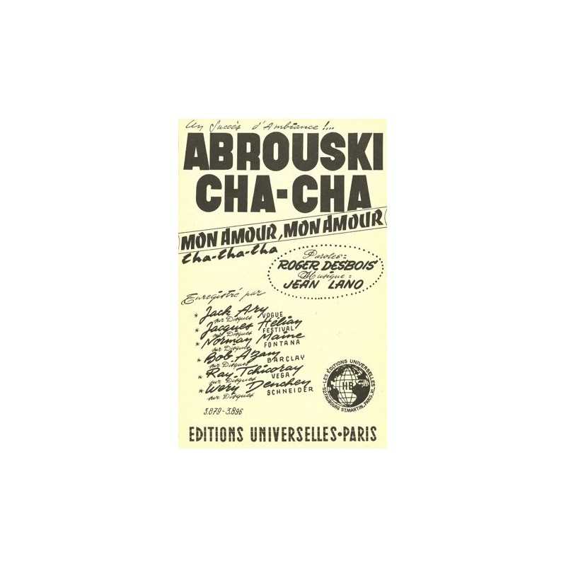 Partition ABROUSKI CHA-CHA Jacques HELIAN