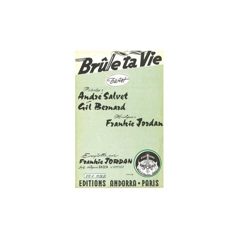 Partition BRULE TA VIE Frankie JORDAN