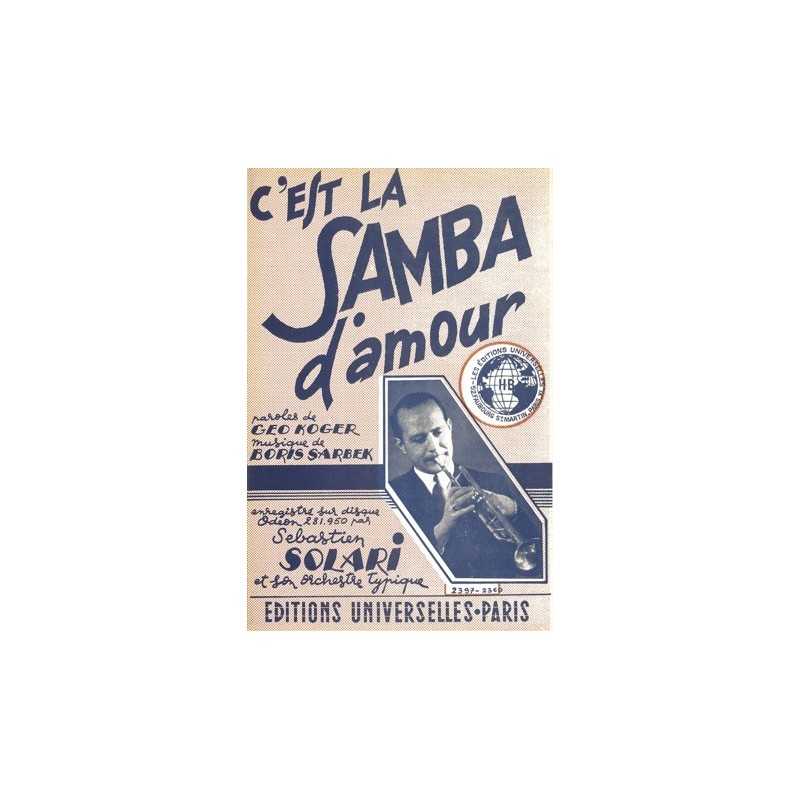 Partition C'EST LA SAMBA D'AMOUR Sebastien SOLARI