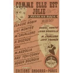Partition COMME ELLE EST JOLIE Lili MONTÈS
