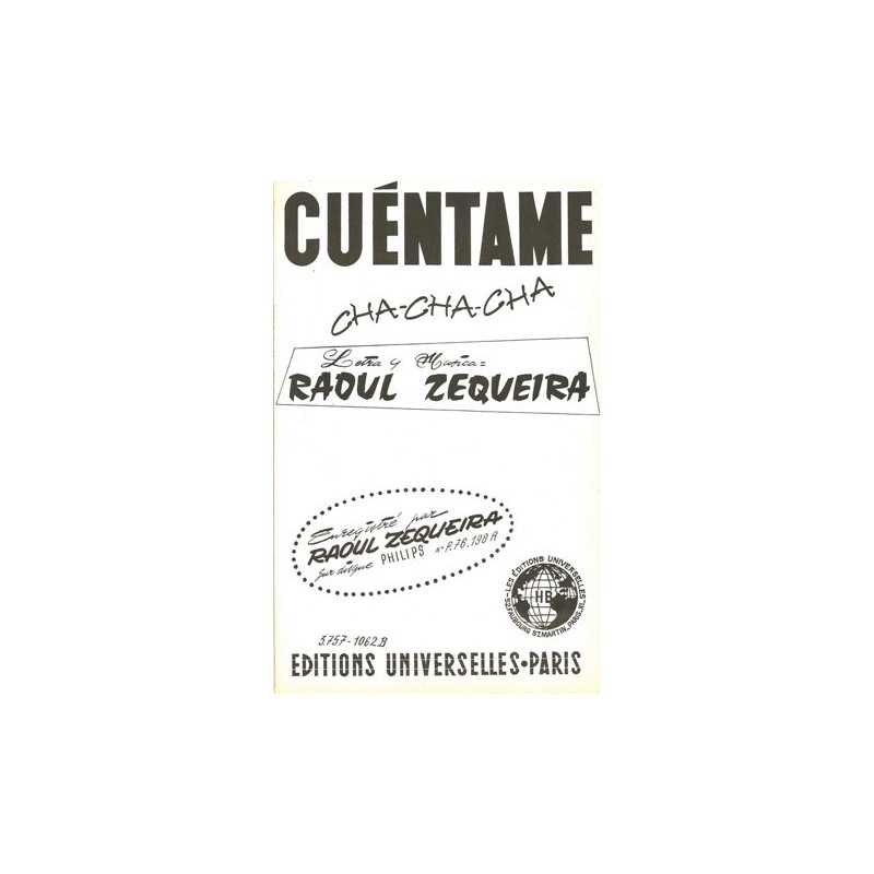 Partition CUENTAME Raoul ZEQUEIRA