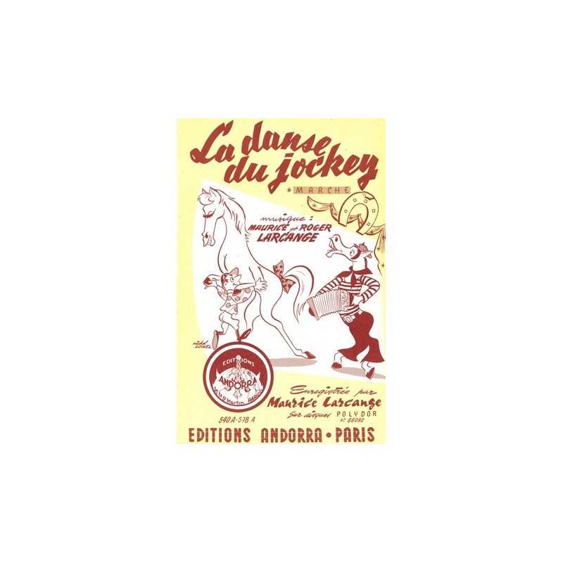 Partition LA DANSE DU JOCKEY Maurice LARCANGE
