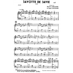 Partition JAVOTTE DE JAVIE