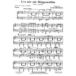 Partition UN AIR DE SÉGUEDILLE