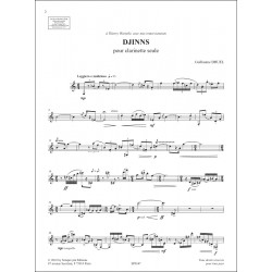 Sheet music DJINNS Guillaume Druel